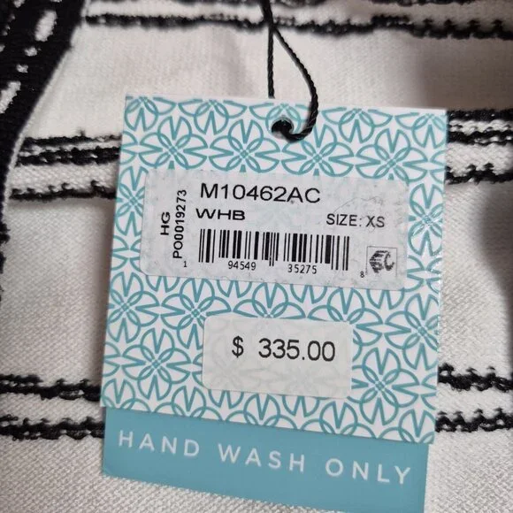 Ming Wang Women's Size XS Striped Blazer Jacket Black White ¾ Sleeve (42) - Picture 13 of 15